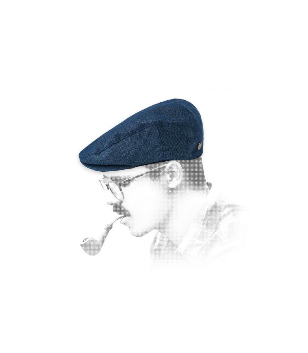 Brixton blue flat cap Hooligan dark denim Brixton blue flat cap Hooligan dark denim